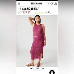 Steve Madden matching top & skirt set